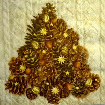 144 Christmas Flowers - 3-ply - Viva